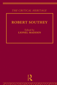 Cover image: Robert Southey 1st edition 9780415134446