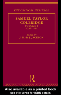 Imagen de portada: Samuel Taylor Coleridge 1st edition 9780415756709