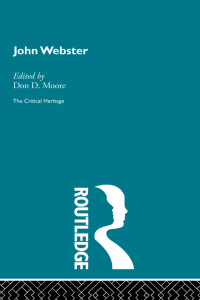 Cover image: John Webster 1st edition 9780415134187