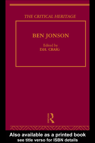 Titelbild: Ben Jonson 1st edition 9780415134170