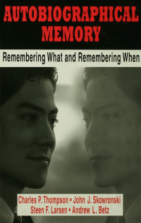 Imagen de portada: Autobiographical Memory 1st edition 9780805815146