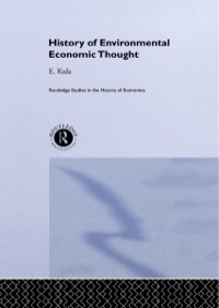 صورة الغلاف: History of Environmental Economic Thought 1st edition 9780415406857
