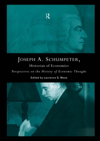 Cover image: Joseph A. Schumpeter: Historian of Economics 1st edition 9780415867320