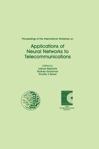 Cover image: Proceedings of the International Workshop on Applications of Neural Networks to Telecommunications 1st edition 9781138882812