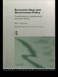 Imagen de portada: Economic Ideas and Government Policy 1st edition 9781138993266