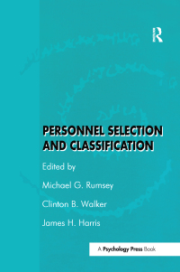 Cover image: Personnel Selection and Classification 1st edition 9780805816440