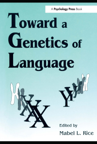 Imagen de portada: Toward A Genetics of Language 1st edition 9780805816778