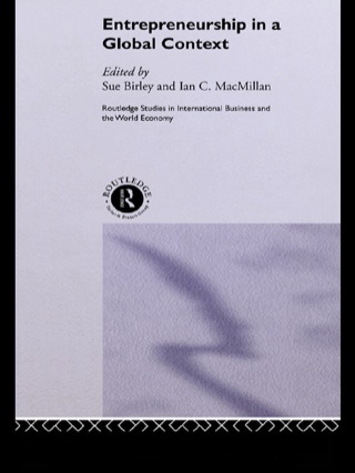 Imagen de portada: Entrepreneurship in a Global Context 1st edition 9780415131322
