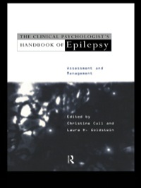 Imagen de portada: The Clinical Psychologist's Handbook of Epilepsy 1st edition 9780415130509