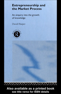 Imagen de portada: Entrepreneurship and the Market Process 1st edition 9780415756587