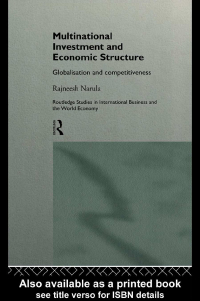 صورة الغلاف: Multinational Investment and Economic Structure 1st edition 9780415130134