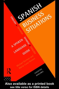 Imagen de portada: Spanish Business Situations 1st edition 9781138148086