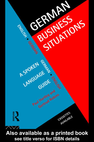 Imagen de portada: German Business Situations 1st edition 9781138151680