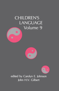 صورة الغلاف: Children's Language 1st edition 9780805820546