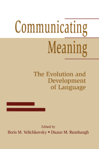 表紙画像: Communicating Meaning 1st edition 9780805821185