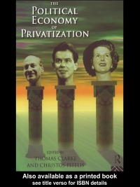 Omslagafbeelding: The Political Economy of Privatization 1st edition 9780415086301