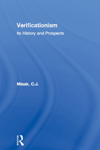 صورة الغلاف: Verificationism 1st edition 9780415125987