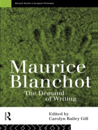 Omslagafbeelding: Maurice Blanchot 1st edition 9780415125956