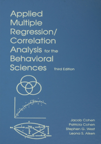 Imagen de portada: Applied Multiple Regression/Correlation Analysis for the Behavioral Sciences 3rd edition 9780805822236