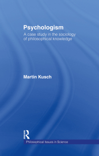 Cover image: Psychologism 1st edition 9780415125550
