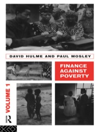 Cover image: Finance Against Poverty: Volume 1 1st edition 9780415095440