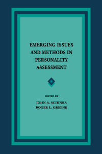 Cover image: Emerging Issues and Methods in Personality Assessment 1st edition 9781138968646