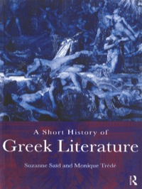 Imagen de portada: A Short History of Greek Literature 1st edition 9780367237455