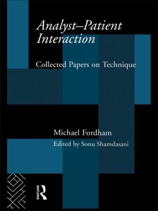 表紙画像: Analyst-Patient Interaction 1st edition 9780415121842