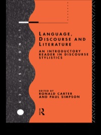 Titelbild: Language, Discourse and Literature 1st edition 9780415119535