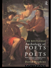 Imagen de portada: The Routledge Anthology of Poets on Poets 1st edition 9781138159341