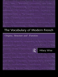 Imagen de portada: The Vocabulary of Modern French 1st edition 9780415117395