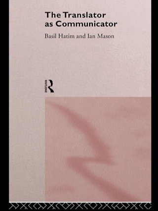 Cover image: The Translator As Communicator 1st edition 9780415117364