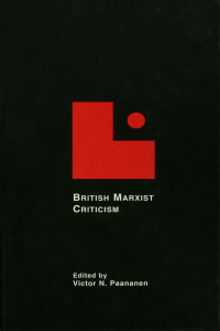 Cover image: British Marxist Criticism 1st edition 9780815303855