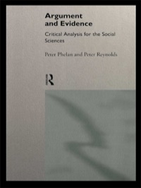 Imagen de portada: Argument and Evidence 1st edition 9780415113724