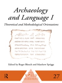 Cover image: Archaeology and Language I 1st edition 9780415513487
