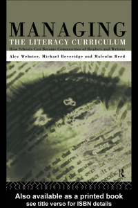 Cover image: Managing the Literacy Curriculum 1st edition 9780415112949