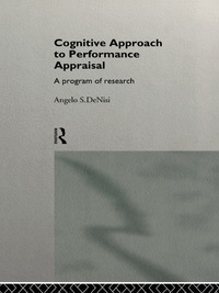 Imagen de portada: A Cognitive Approach to Performance Appraisal 1st edition 9780415112512