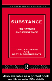 Cover image: Substance 1st edition 9780415140324