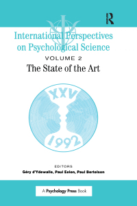 صورة الغلاف: International Perspectives On Psychological Science, II: The State of the Art 1st edition 9781138876996