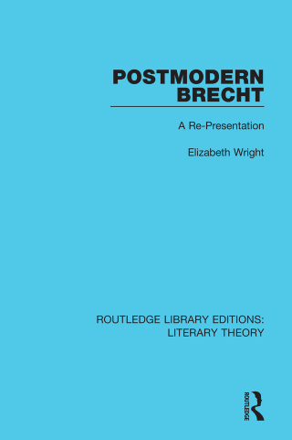Imagen de portada: Postmodern Brecht 1st edition 9781138683297