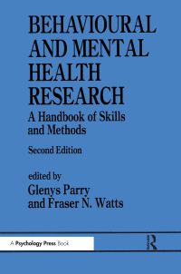 Cover image: Behavioural and Mental Health Research 1st edition 9780863773884