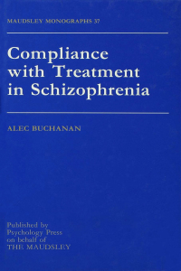 Cover image: Compliance With Treatment In Schizophrenia 1st edition 9780863774225