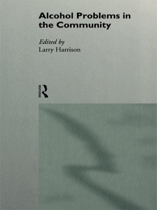 Imagen de portada: Alcohol Problems in the Community 1st edition 9780415110433