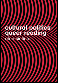 Cover image: Cultural Politics - Queer Reading 2nd edition 9780415356503
