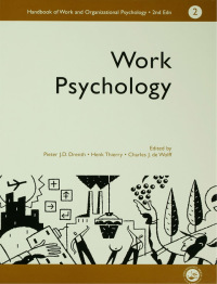 صورة الغلاف: A Handbook of Work and Organizational Psychology 1st edition 9780863775222