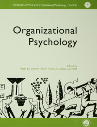Imagen de portada: A Handbook of Work and Organizational Psychology 1st edition 9780863775260