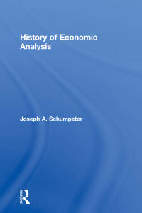 Imagen de portada: History of Economic Analysis 1st edition 9780415108928