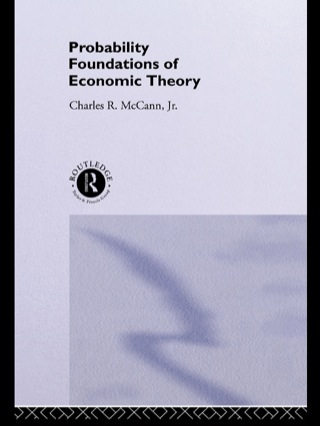 Imagen de portada: Probability Foundations of Economic Theory 1st edition 9780415108676