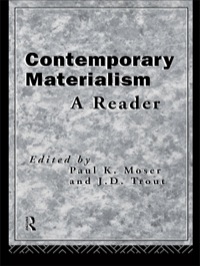 Imagen de portada: Contemporary Materialism 1st edition 9780415108638