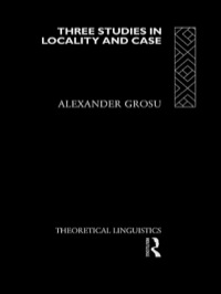 Imagen de portada: Three Studies in Locality and Case 1st edition 9780415108270